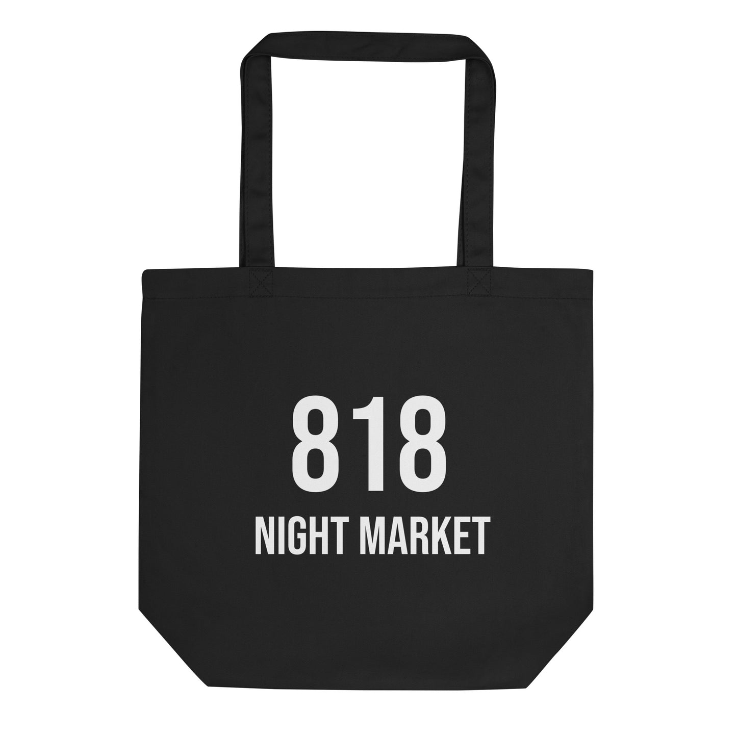 818 Night Market Shopping Tote (White Logo)