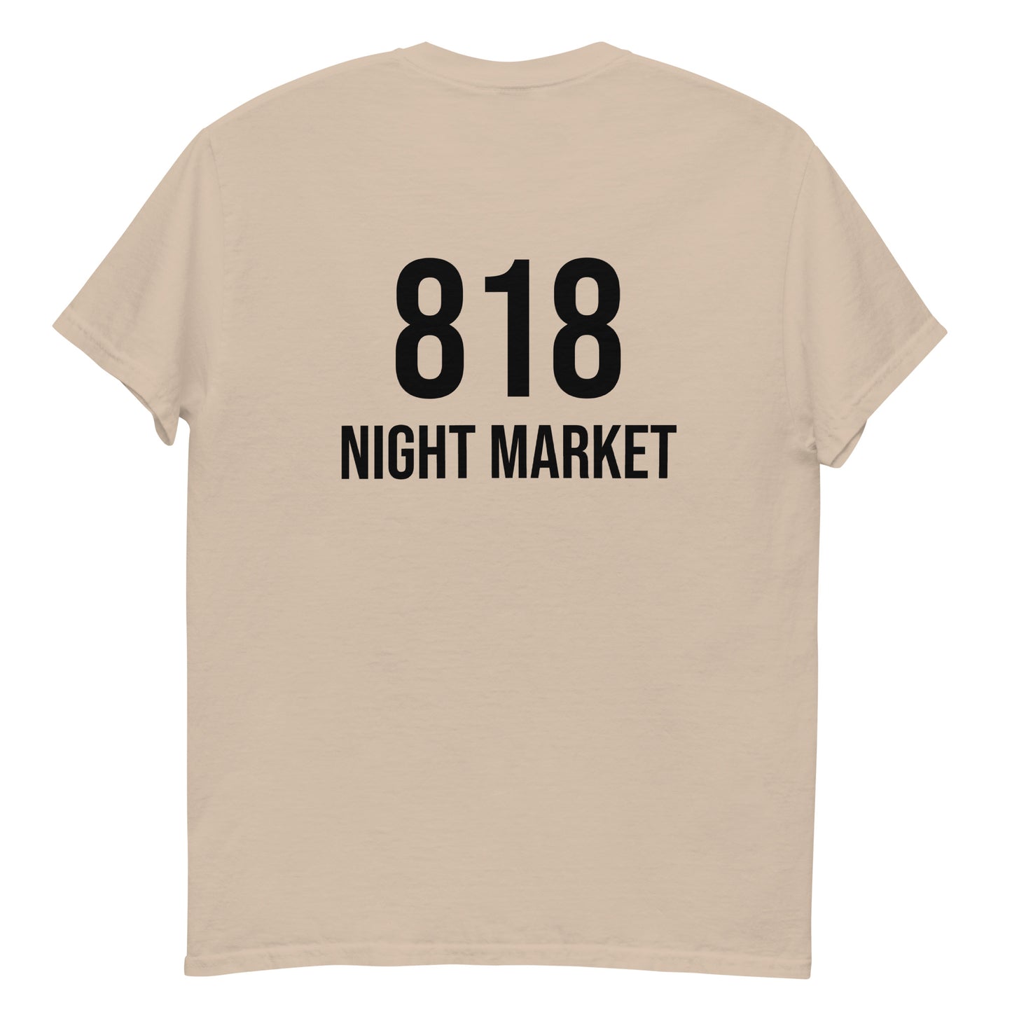 818 Night Market Tee (Black Logo)