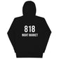 818 Night Market Unisex Hoodie (White Logo)